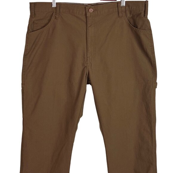 Dickies Relaxed Fit Carpenter Pants Brown 38X32 NWOT Durable Cotton Design - Picture 2 of 11